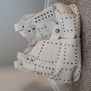 Diane Von Furstenberg Cream Leather Tote